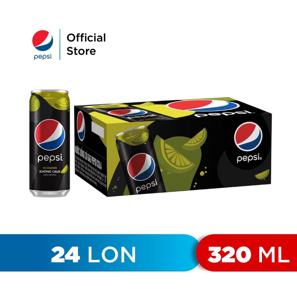 Pepsi chanh 24 lon/Thùng 320ml Chang's Food