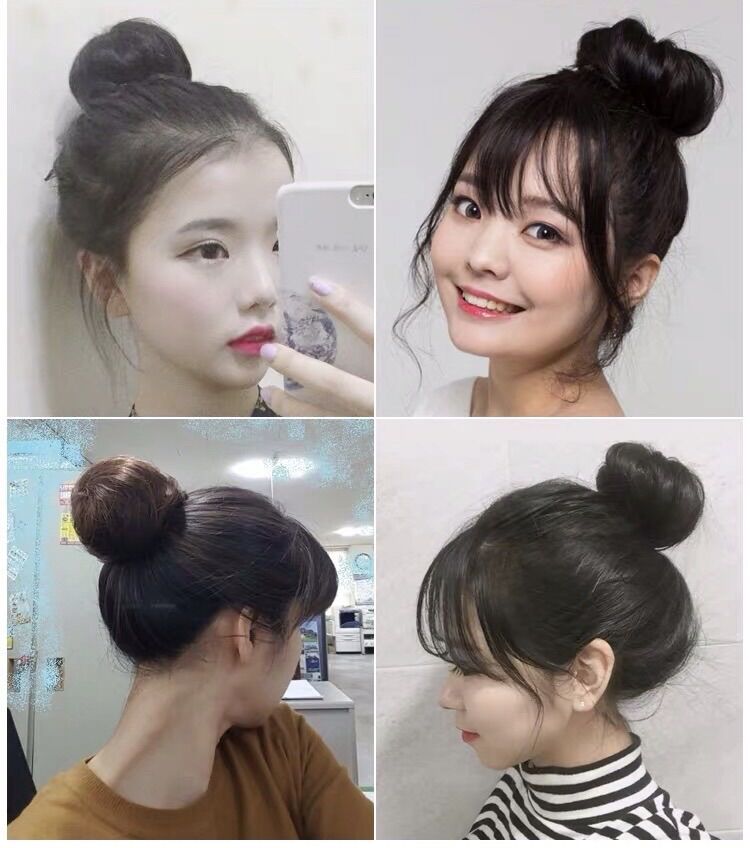 💋Tóc Búi Tròn Cao Cấp💋Đủ Màu Kèm Hình Thật