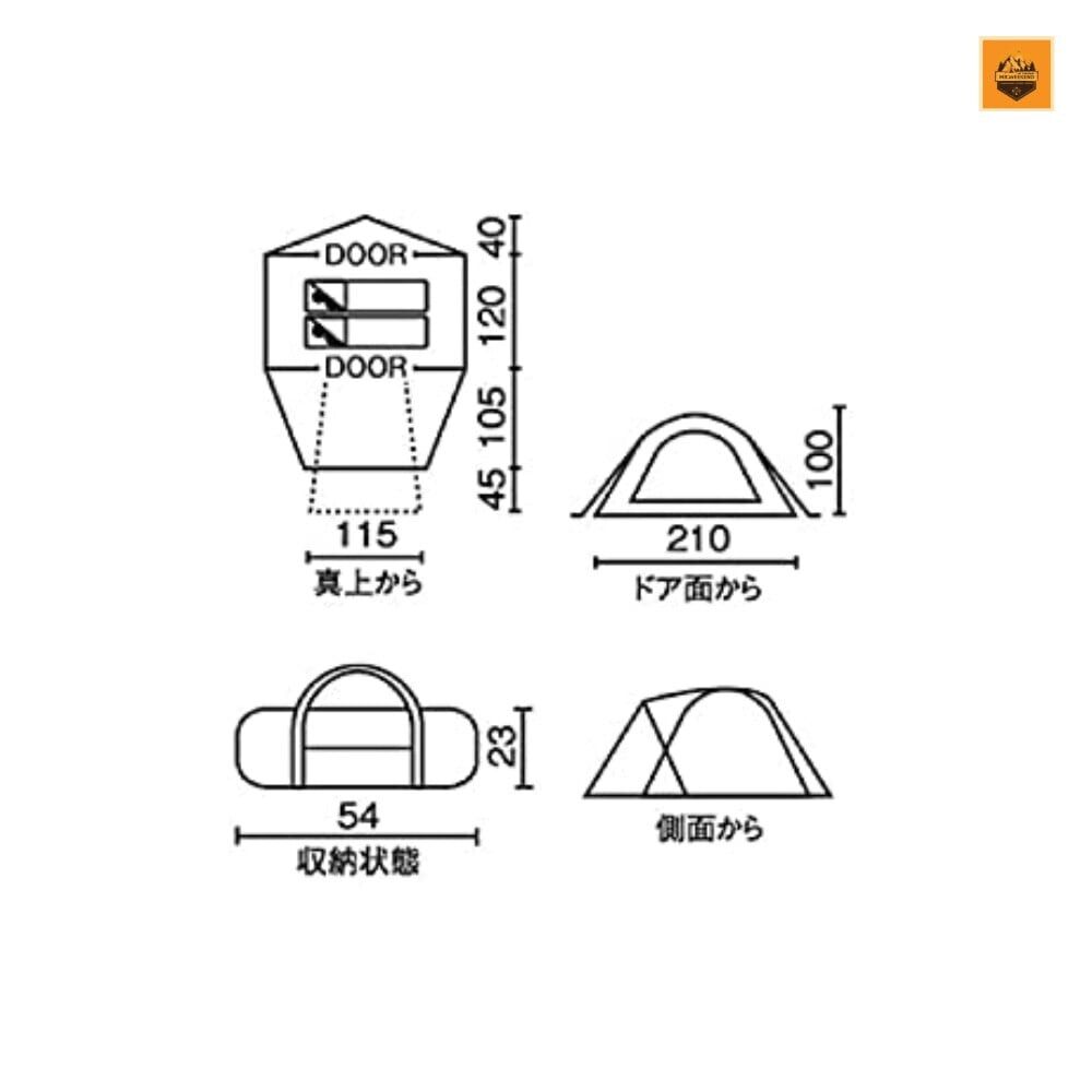 Lều COLEMAN Touring Dome ST (1-2p)