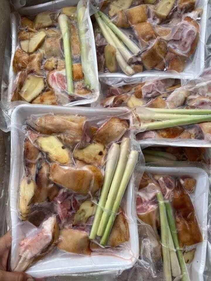 (hỏa tốc tphcm) 1kg Heo giả cày (1 sét đủ gia vị)