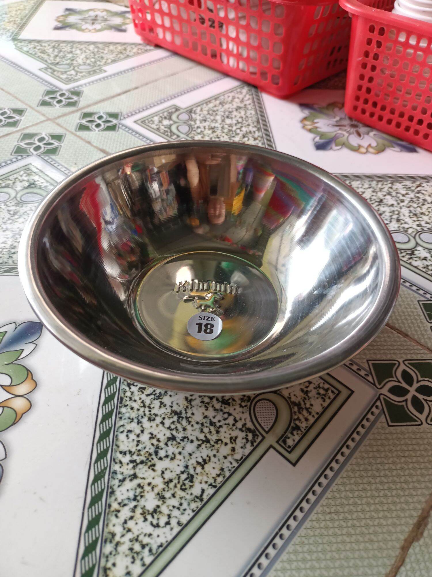Thau inox kim mã đk 18cm