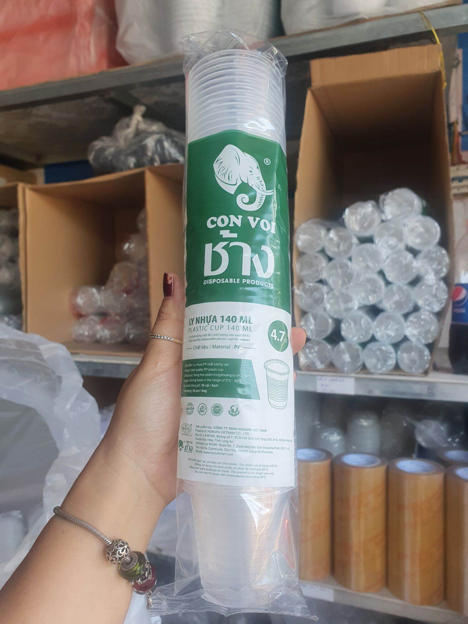 Combo 250 ly nhựa 140ml, 220ml, ly rau câu, uống nước quán ăn, nhà hàng, quán kem