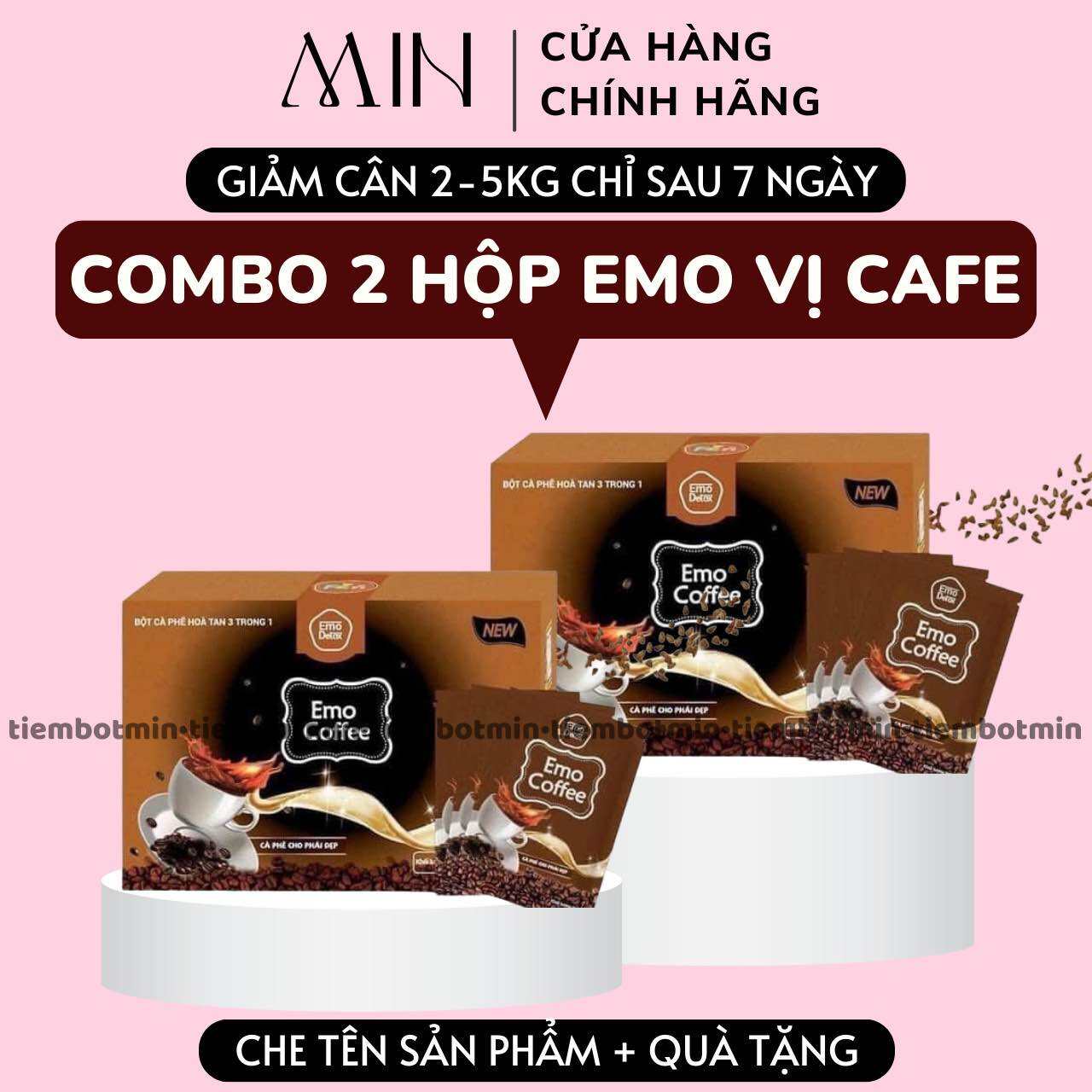 Combo 2 Hộp Giảm Cân Emo Coffee/ Emoslim Chính Hãng/ Freeship toàn quốc
