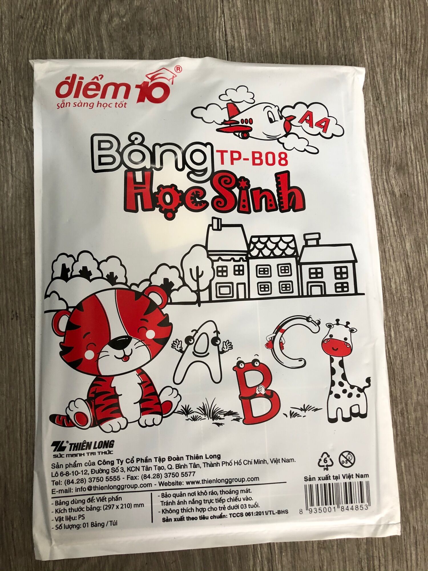 Bảng Học sinh Thiên Long Điểm 10 B-08