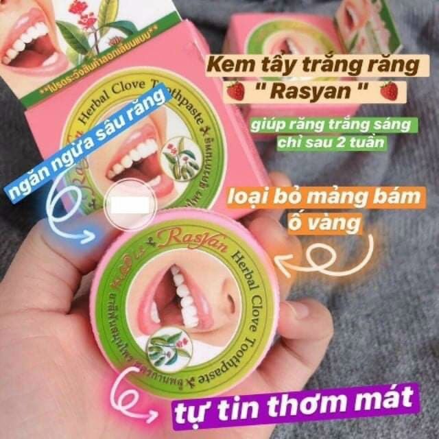 Kem tẩy trắng răng Rasyan Thái Lan