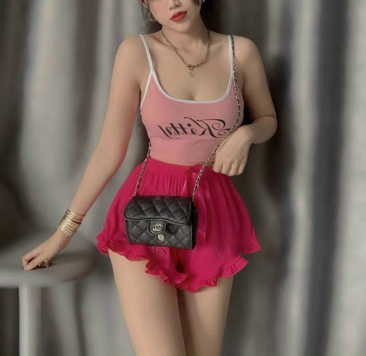 Sét bộ 2 dây thun gân kitty