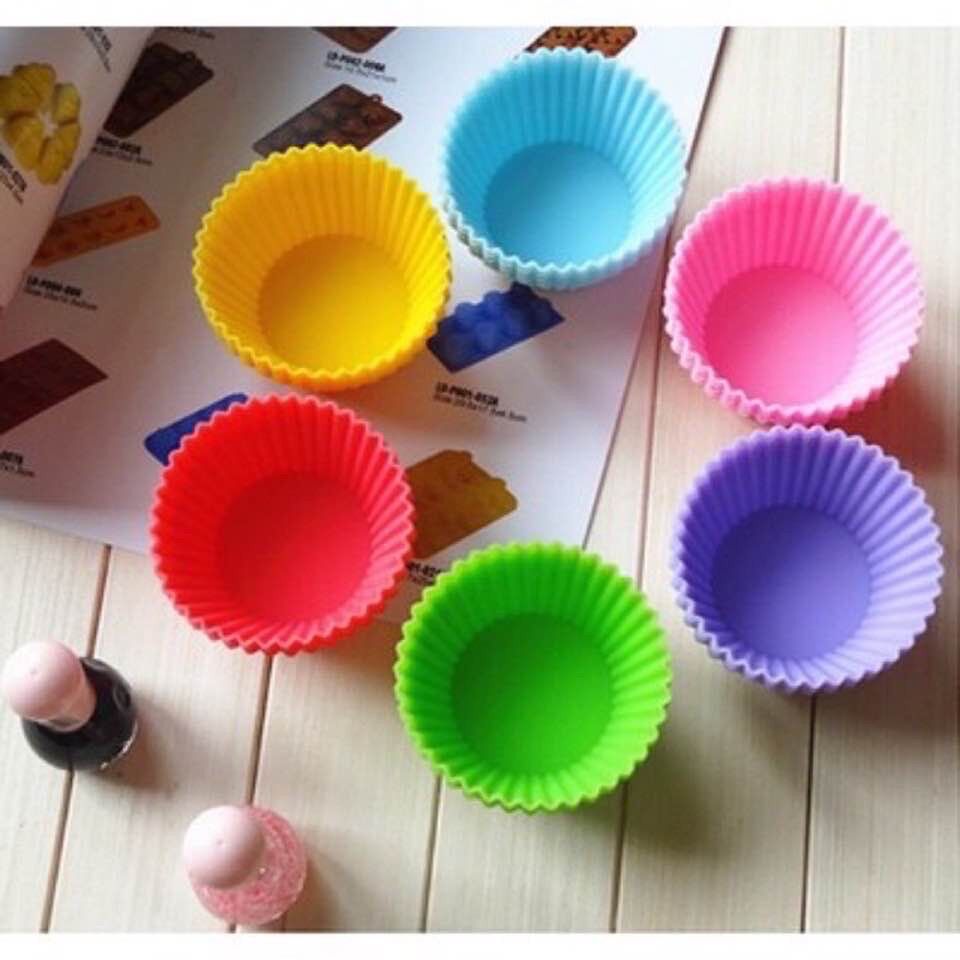 Khuôn cup silicon làm bánh muffin