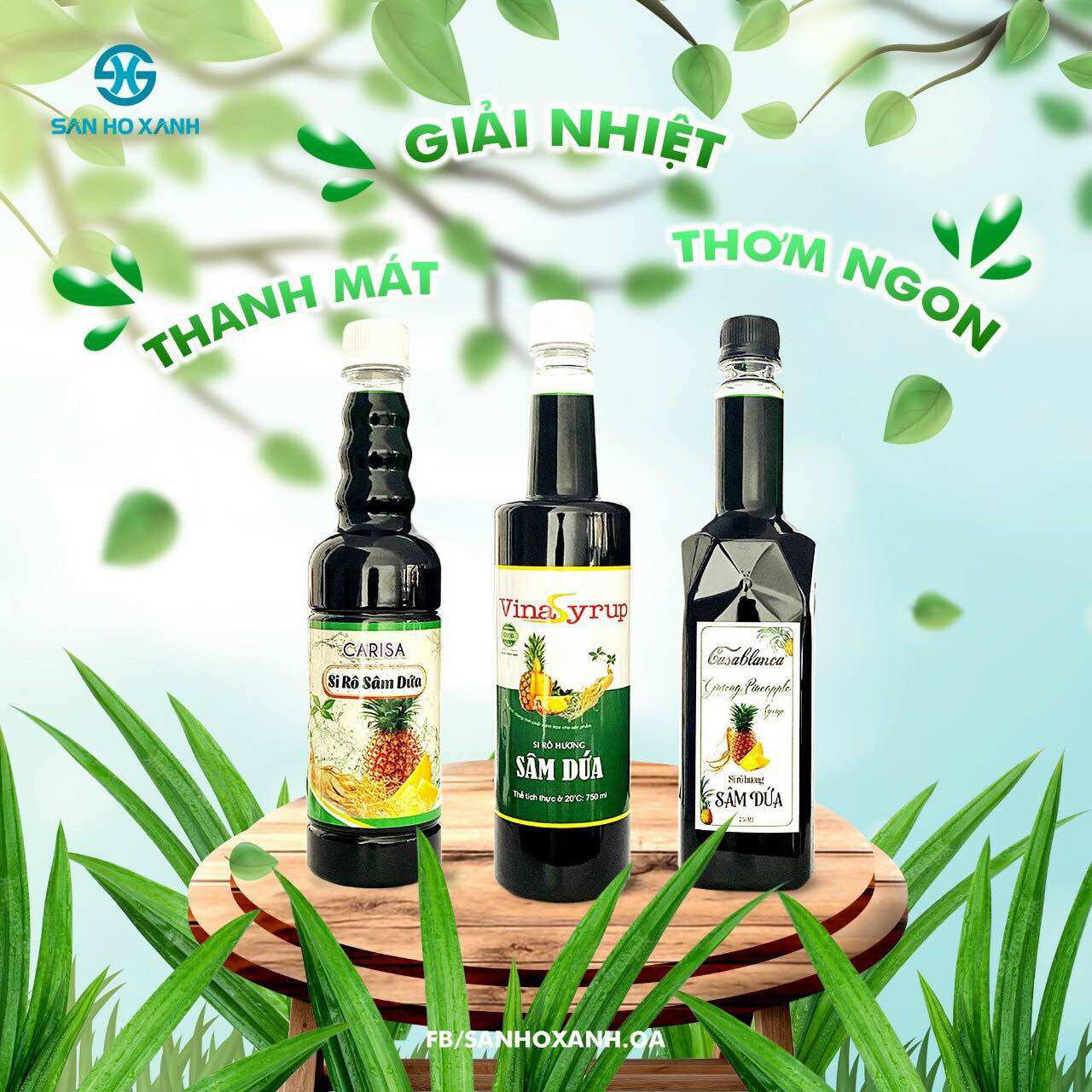Vina syrup sâm dứa 750ml