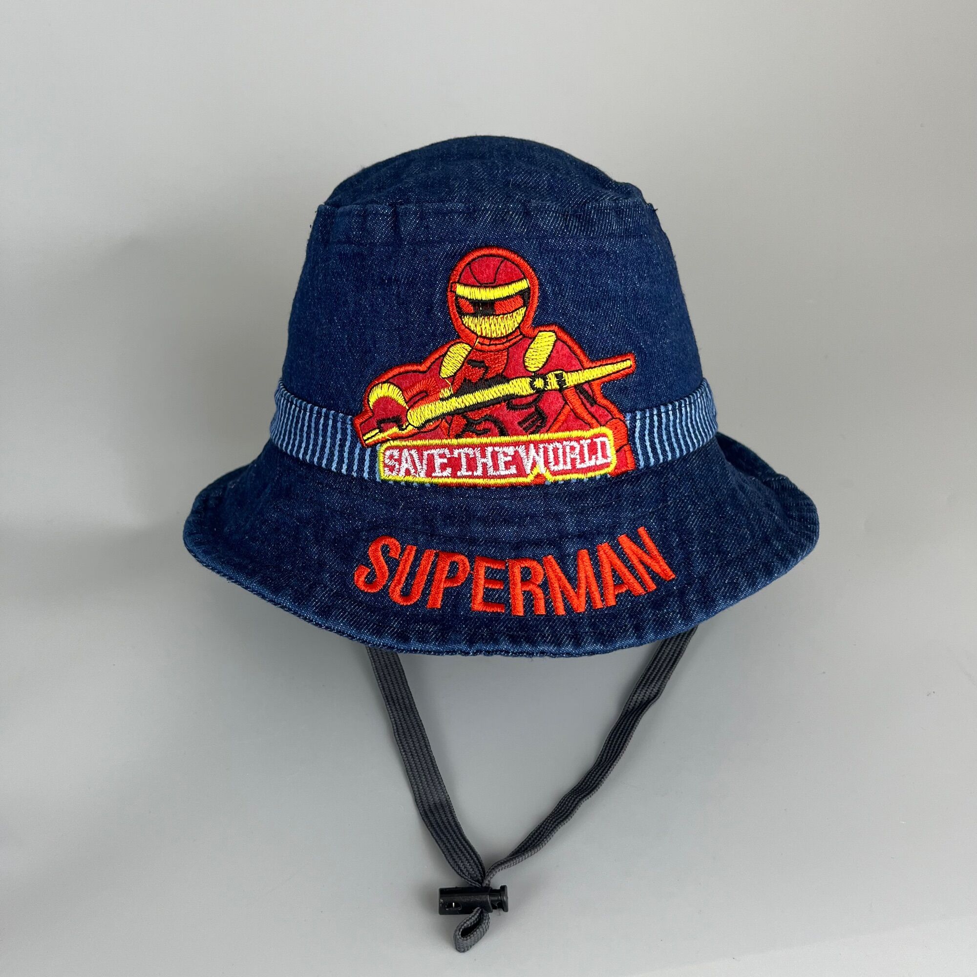 Mũ tai bèo jean Superman cho Bé trai - Nón bucket Superman jean cho trẻ em