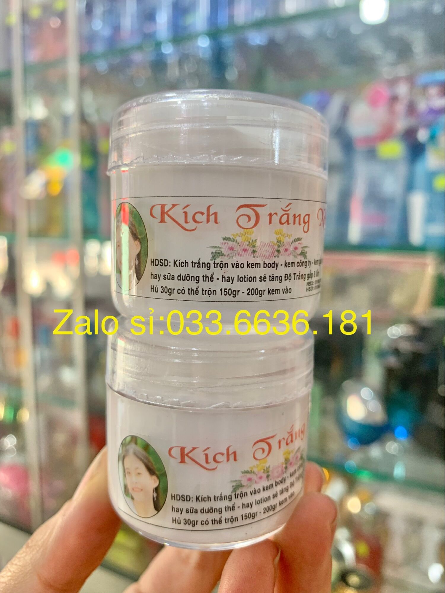 Lẻ 1 hủ kem kích trắng x6 hủ 30g