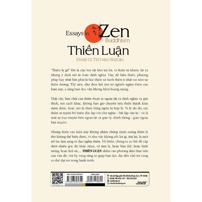 Sách - Thiền Luận (bìa cứng) - Daisetz Teitaro Suzuki