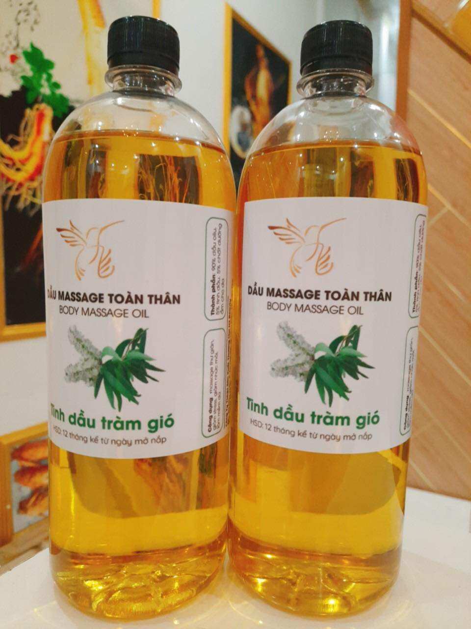 Dầu Massage Body Hương Tràm 1 Lít