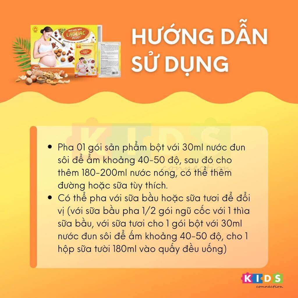 Ngũ cốc bầu Lạc Lạc Plus( 5 gói lẻ)