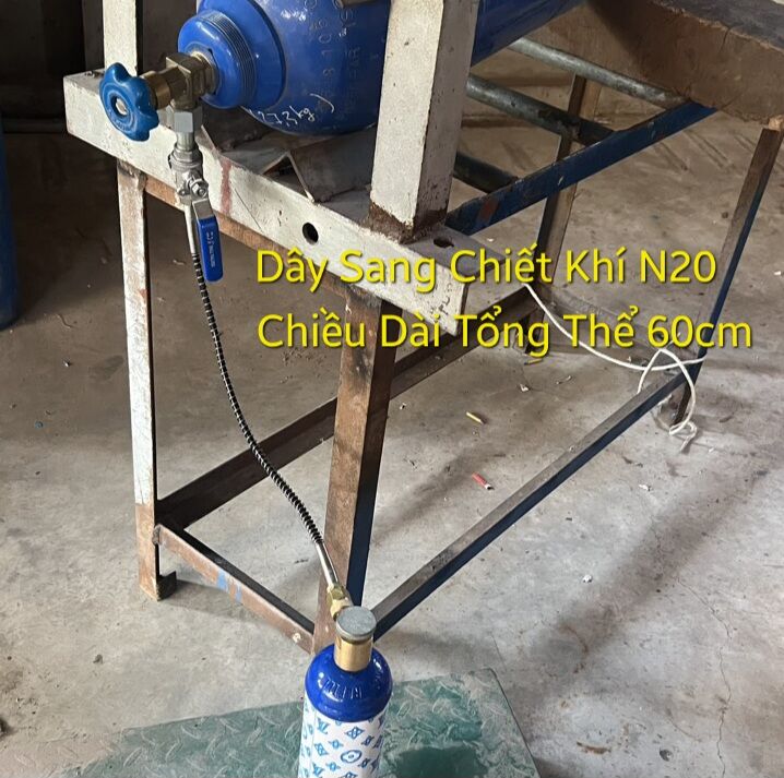 ( Dây chuyên dụng sang chiết khí...) Dây sang chiết khí áp lực cao_Dây sang chiết khí Oxy_Nito_Co2_Argon_Dây sang chiết khí từ bình to qua bình nhỏ