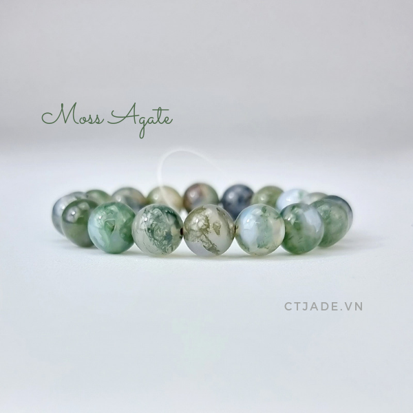 [HCM]Vòng Tay Đá Moss Agate * 2003212 | Saigonistar