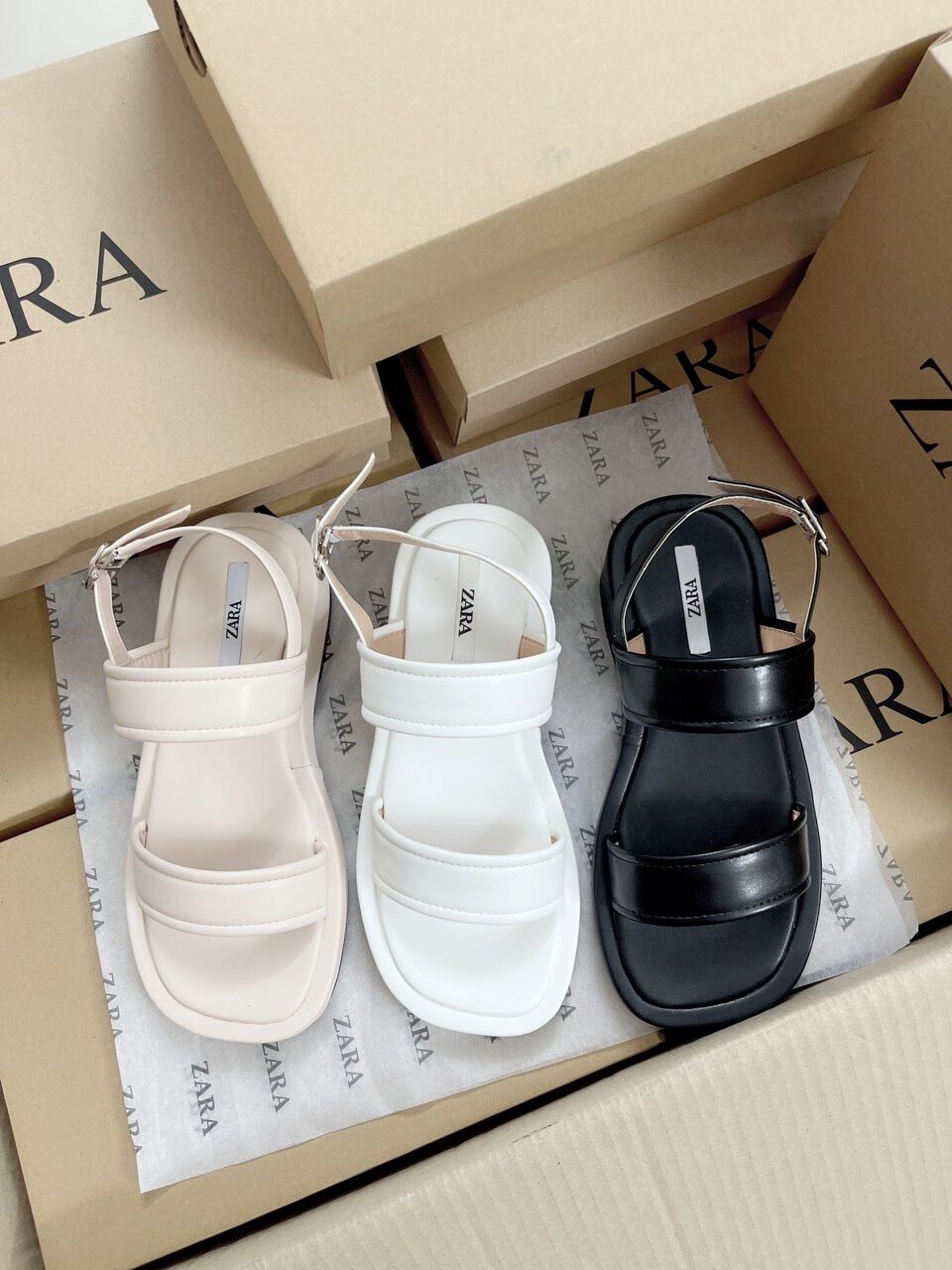 Giày Sandal hai quai zá rà