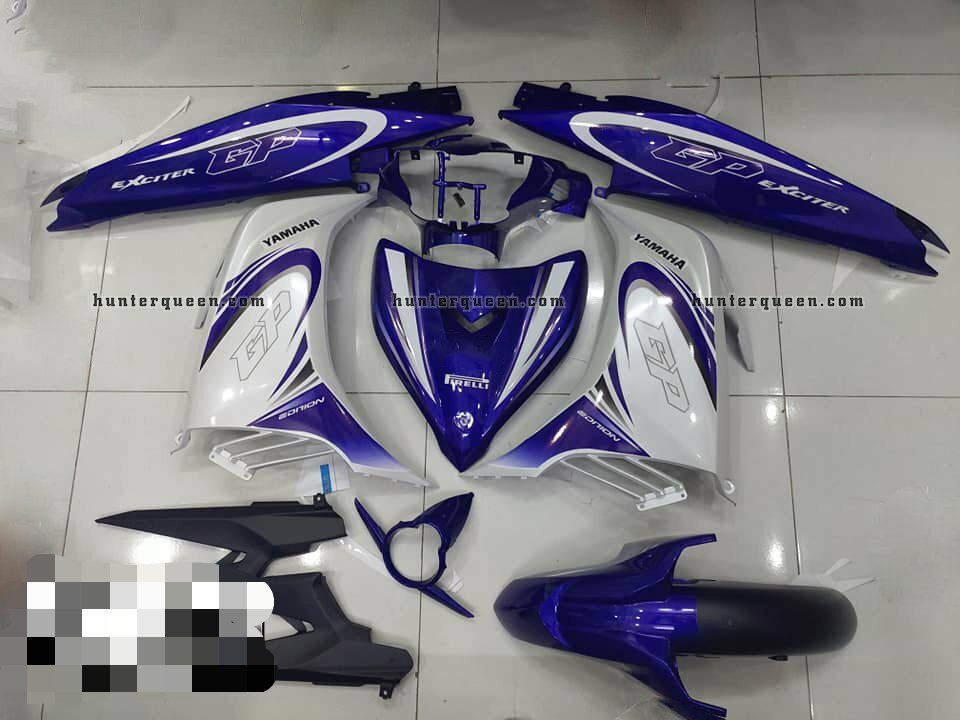 Tem rời exciter 135 xanh trắng