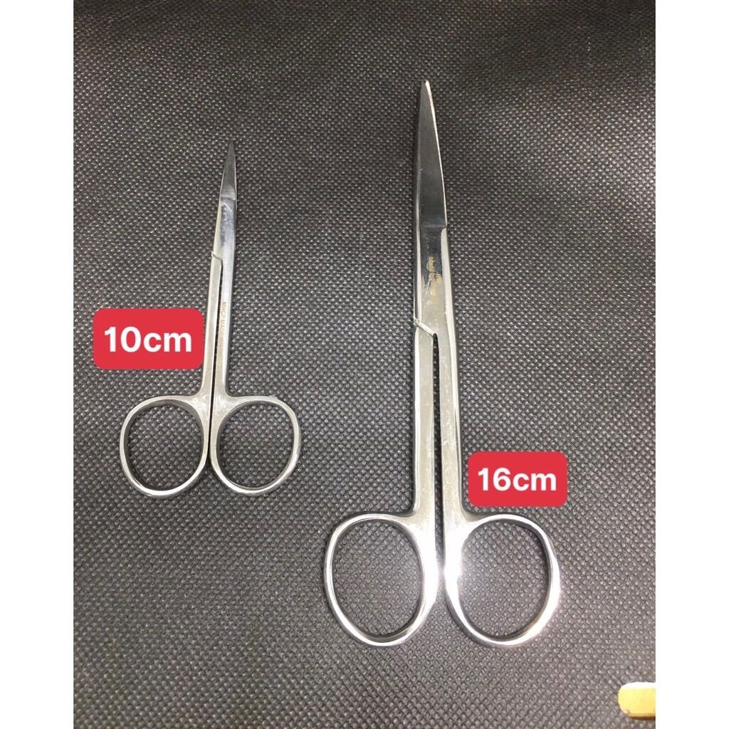 Kéo y tế thẳng nhọn 16cm