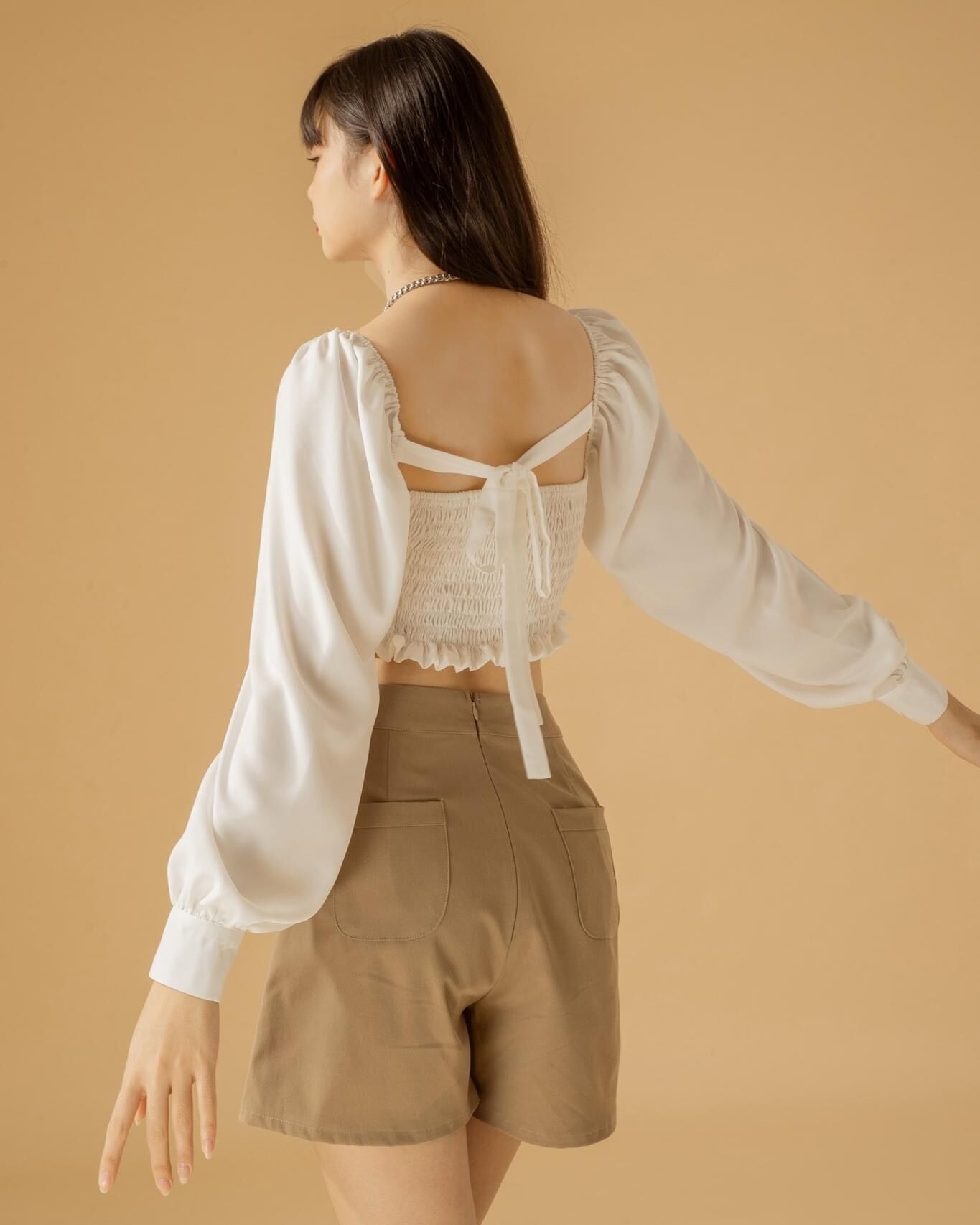 CLÉLIE - VÁY LENA BEIGE SKIRT