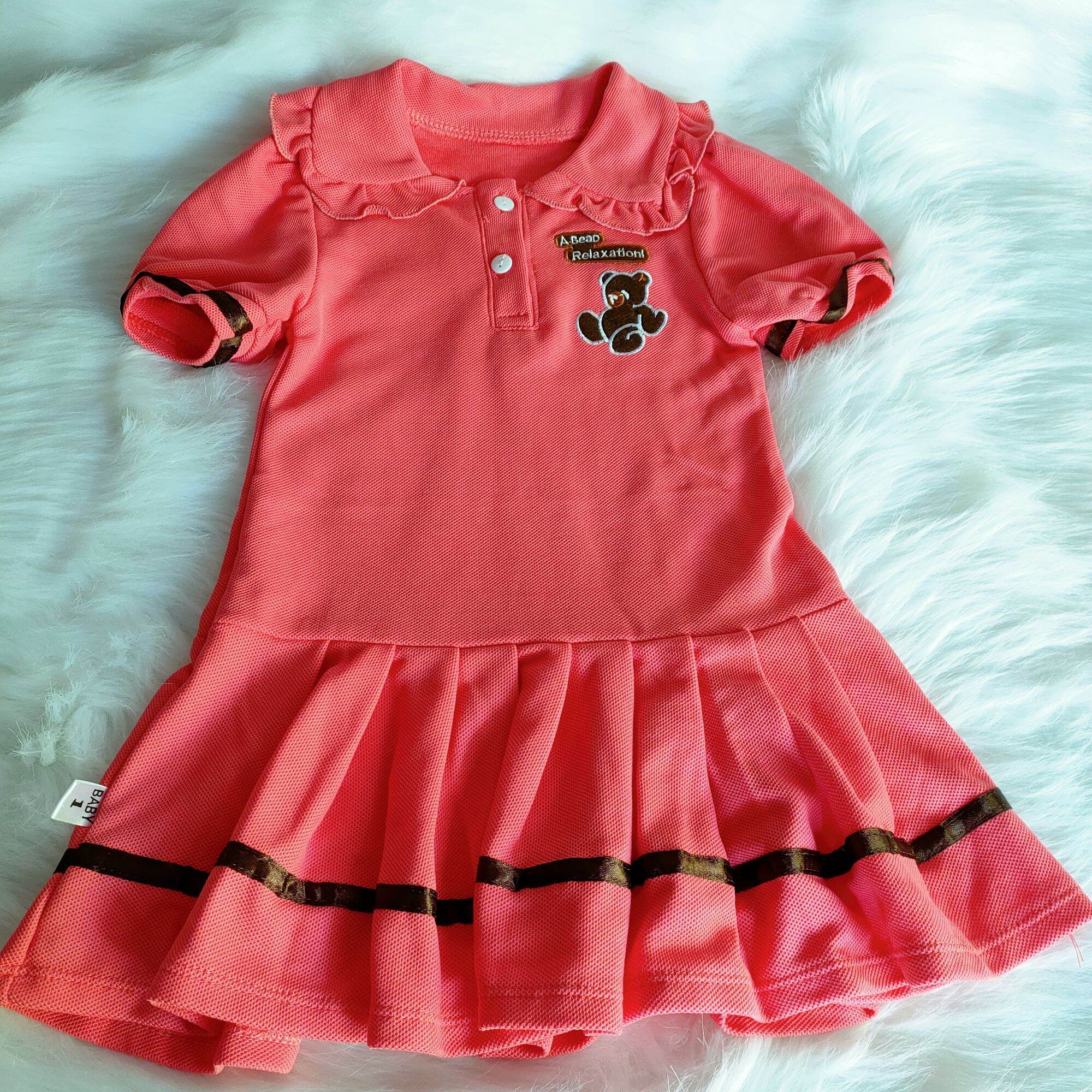 Váy polo bé gái chất polo cotton mềm mát size (8-16kg)