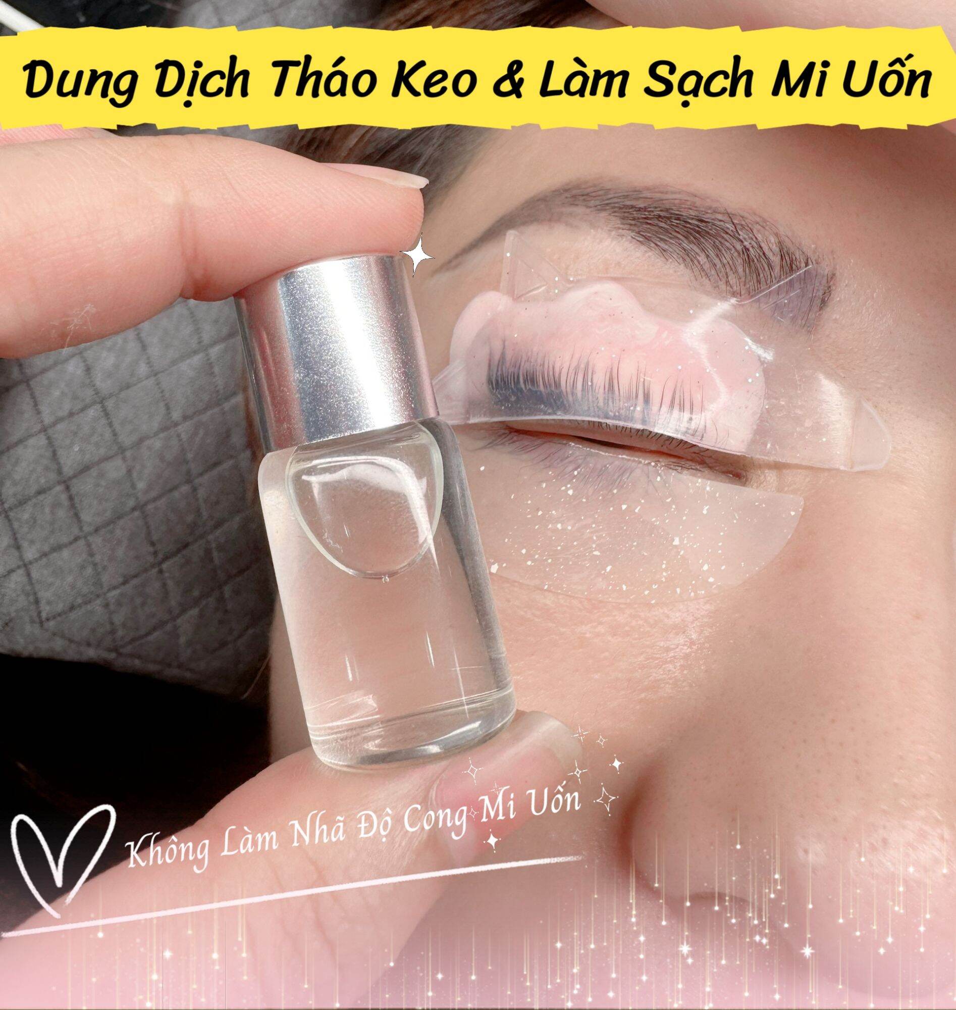 Lọ tháo & làm sạch mi uốn_chai #4 tách lẻ trong set uốn mi