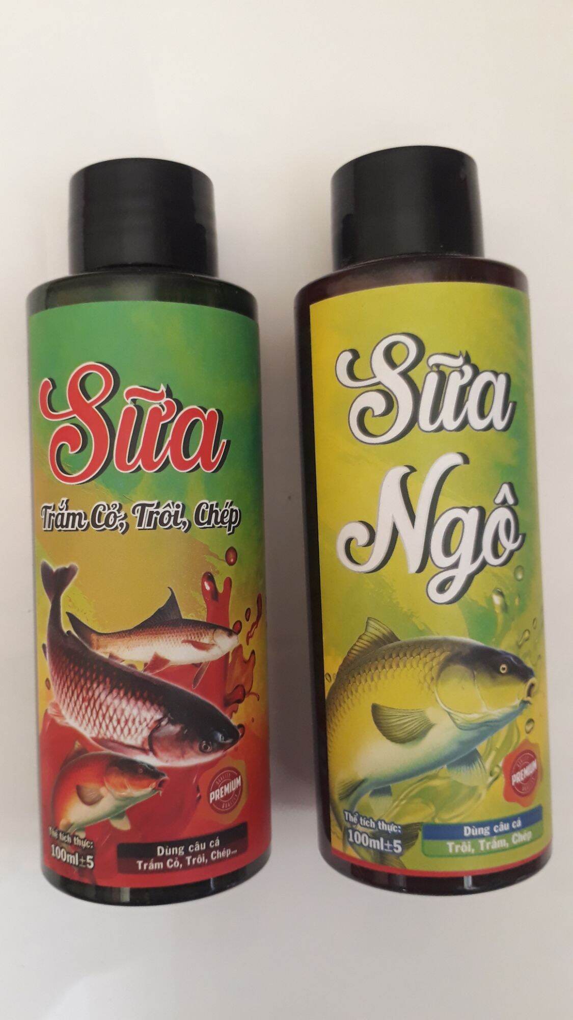 2 Lọ SỮA Trắm _trôi _chép và Tinh Mùi Sữa Ngô - Hãng Mồi Câu Cá Phú Thành