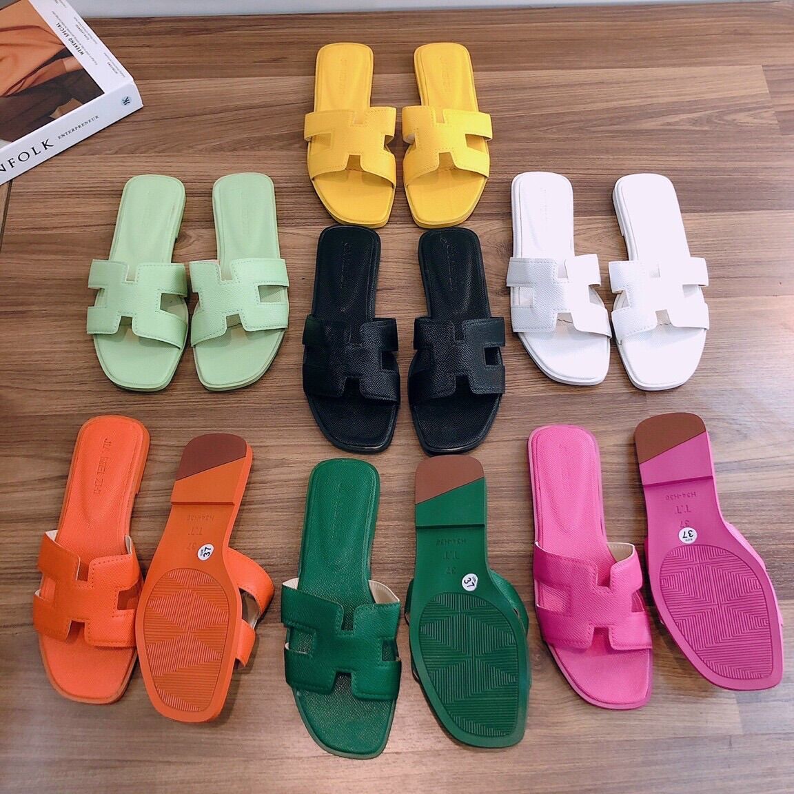 Dép lê chữ H nữ màu hot trend siêu xinh