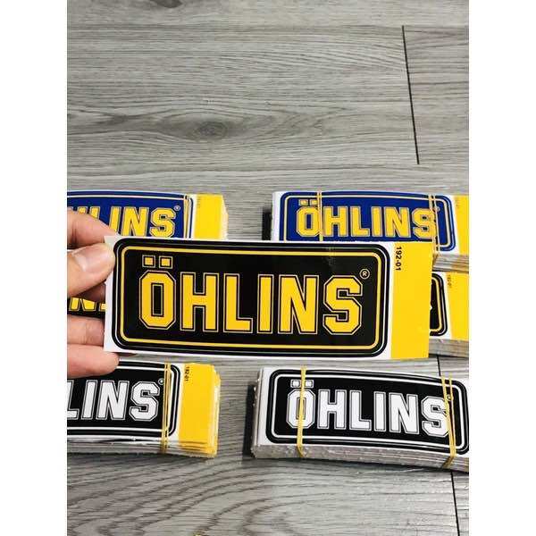 Tem Sticker Logo Ohlins Dán Trang Trí Xe Máy