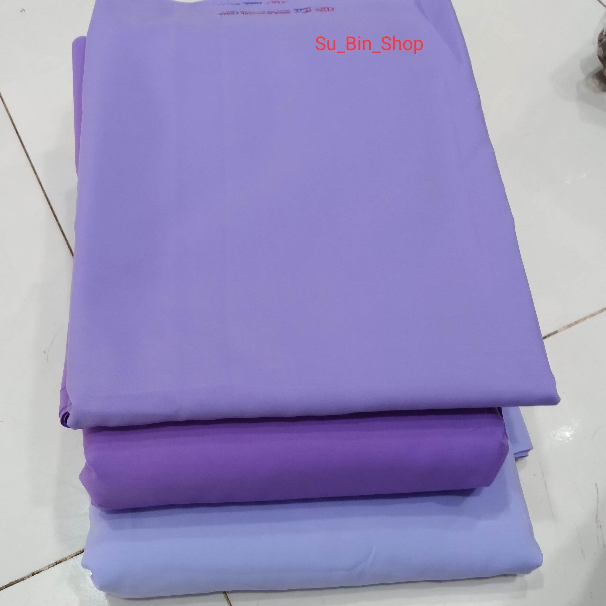 Vải kate silk 3 màu tím may áo sơ mi