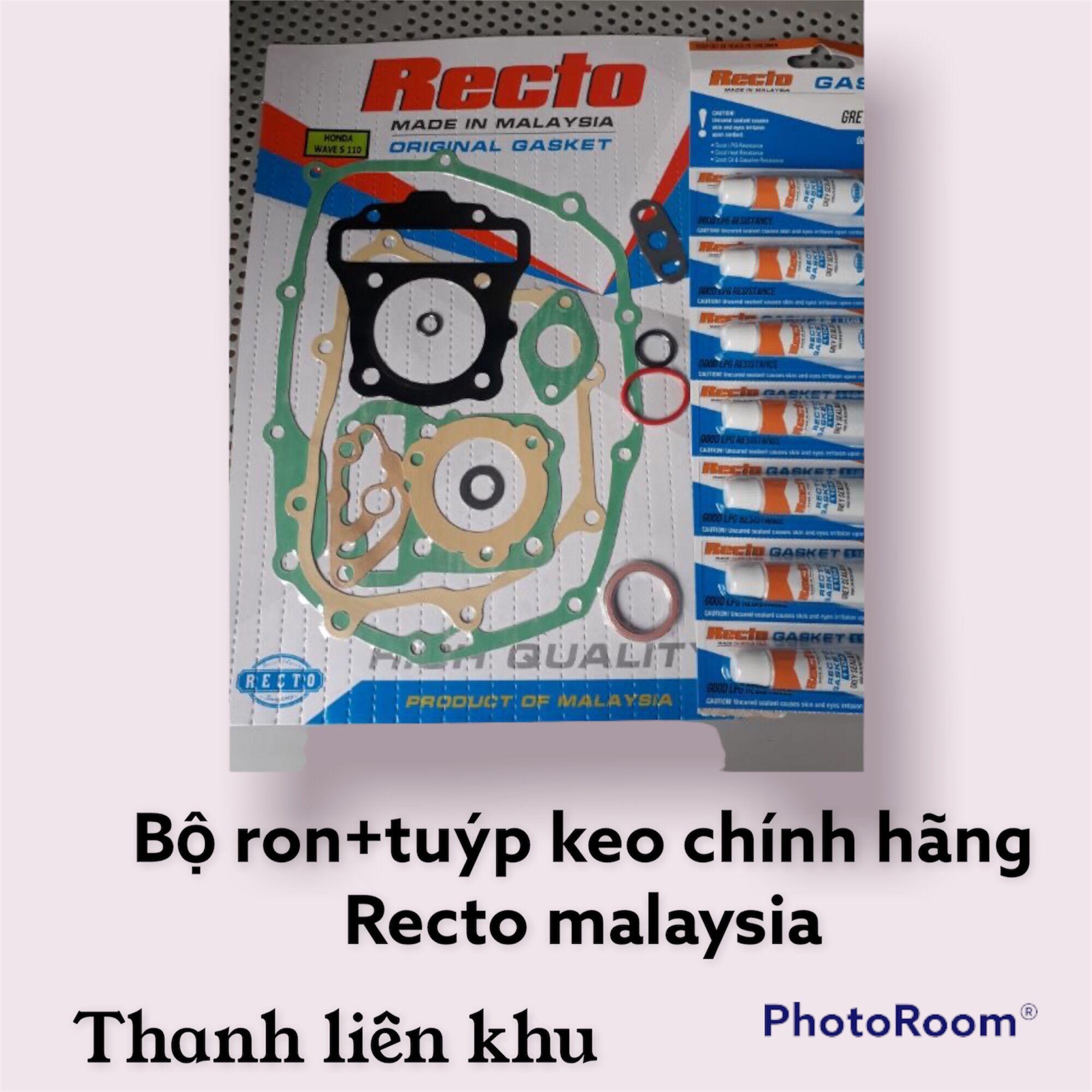 Bộ Gioăng máy wave s110, wave blade, wave a 2017, rsx chính hãng recto