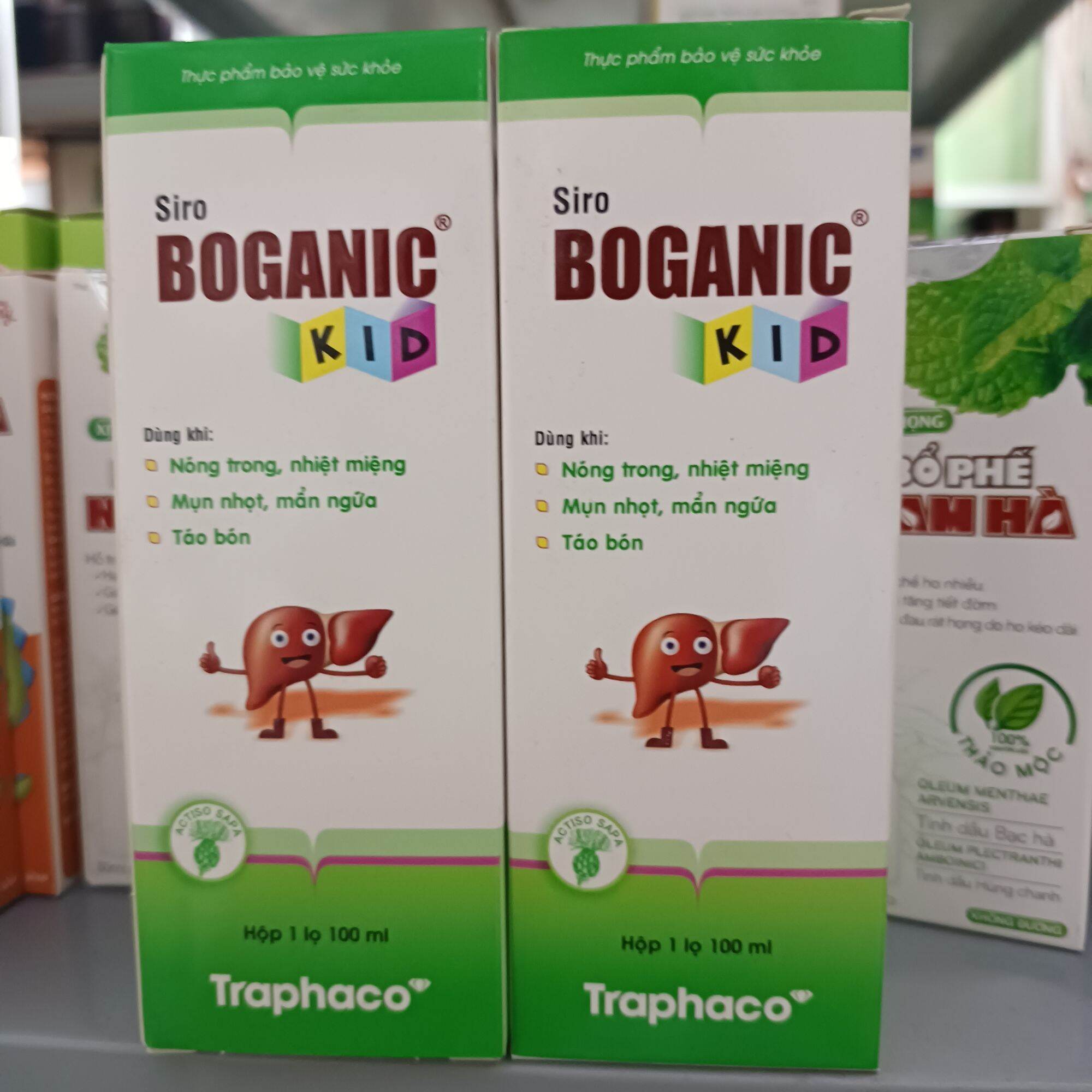 Siro boganic kids hỗ trợ mát gan mụn nhọttáo bón cho bé