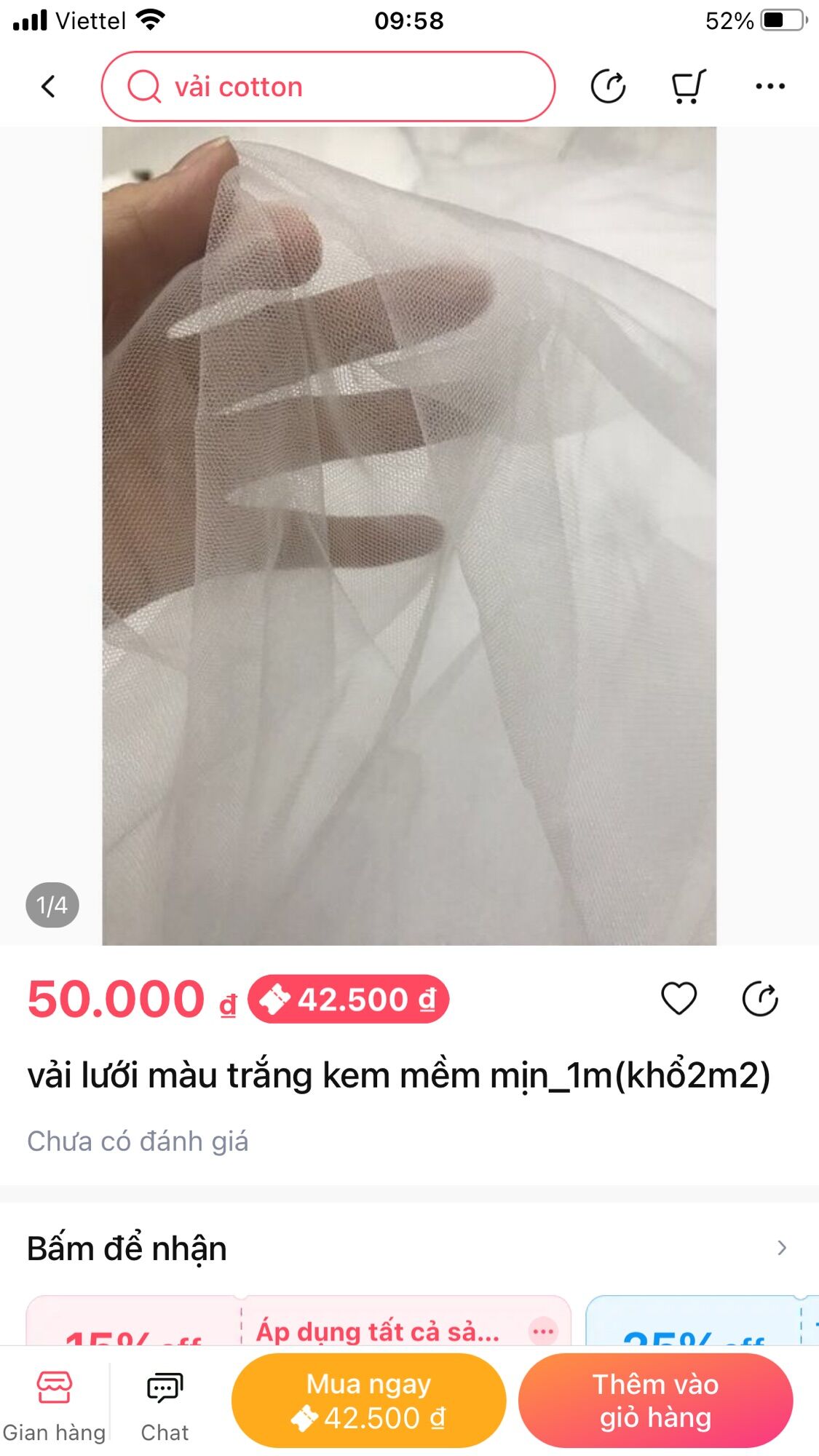 Vải voan lưới tutu mềm mịn 1mx1m7 đẹp