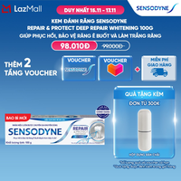 Kem đánh răng SENSODYNE Repair & Protect Deep Repair Whitening 100g phục hồi, bảo vệ răng ê buốt và làm trắng răng