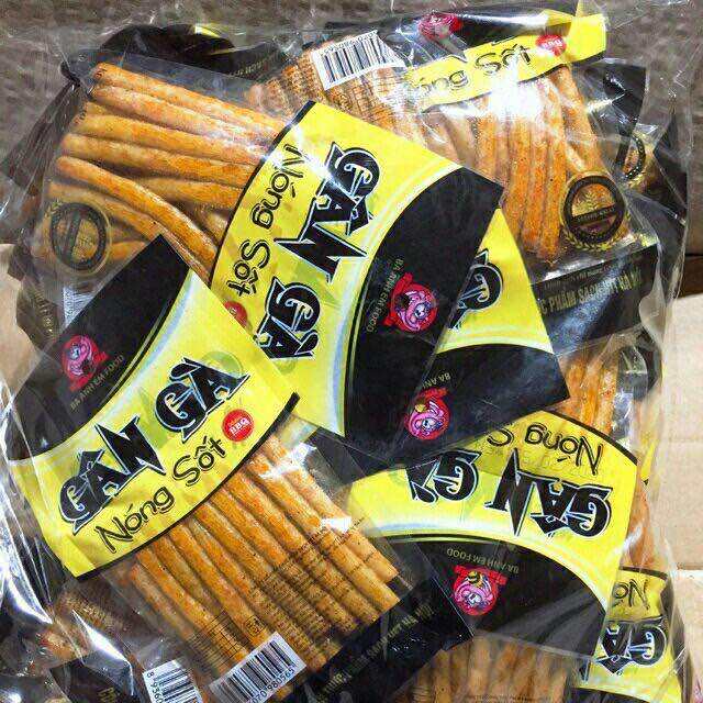Sỉ 2bịch(60goi) snack gân gà nóng sốt dai ngon