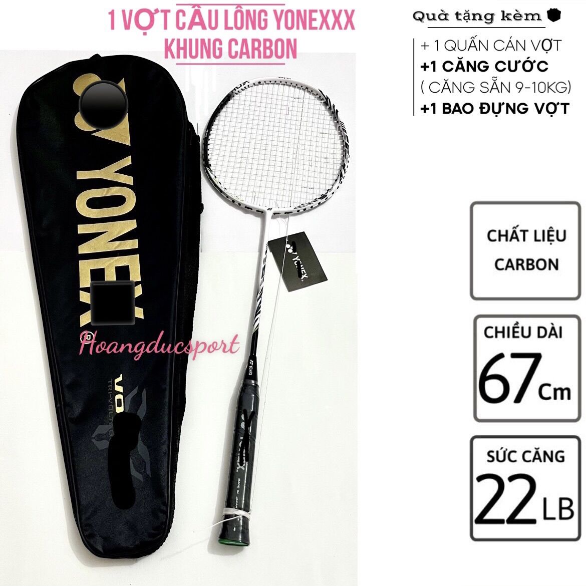 Vợt cầu lông yonex khung cacbon