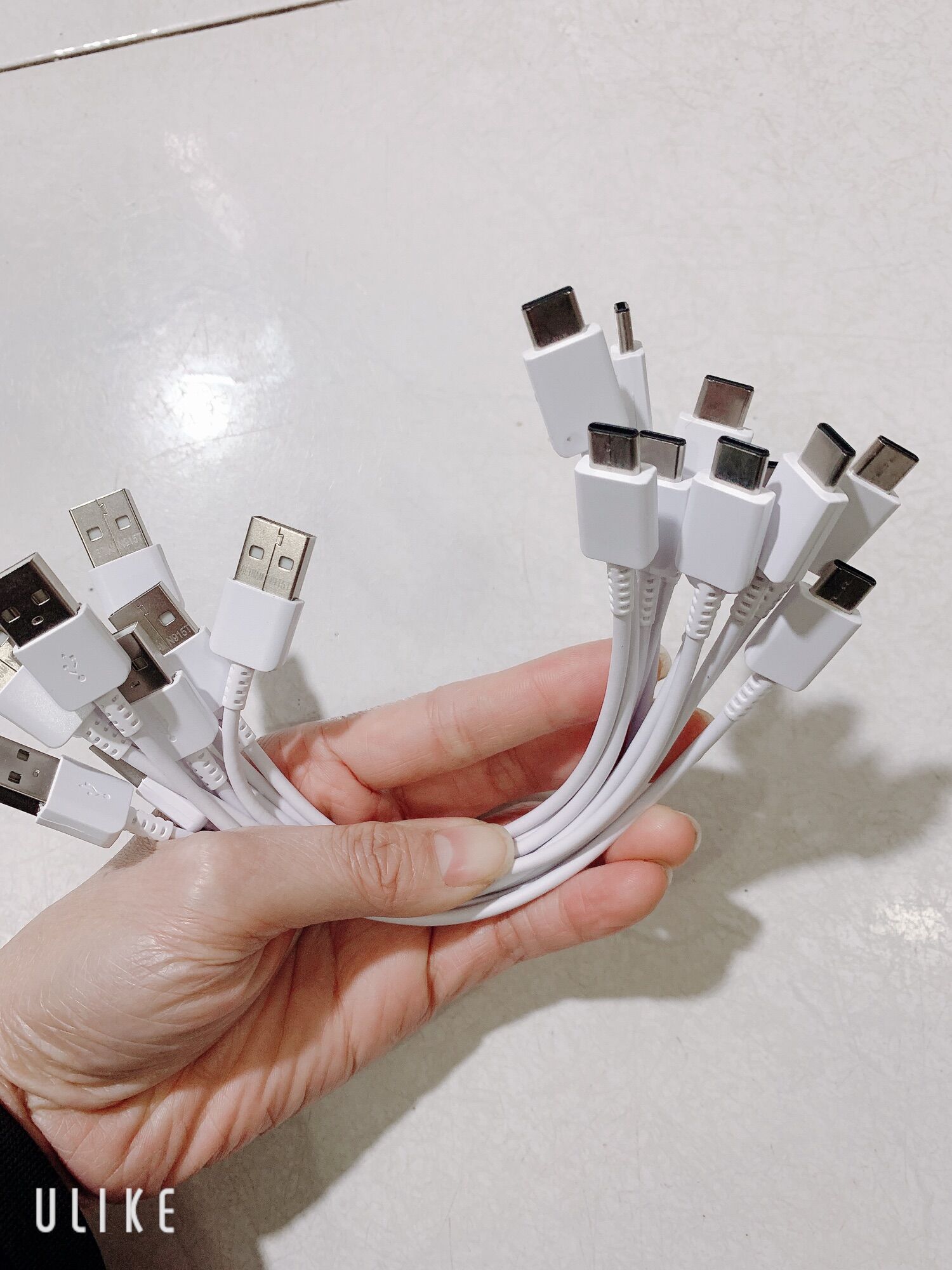 Cáp xạc, dây xạc ngắn 25cm chân type C ,type -C cho điện thoại