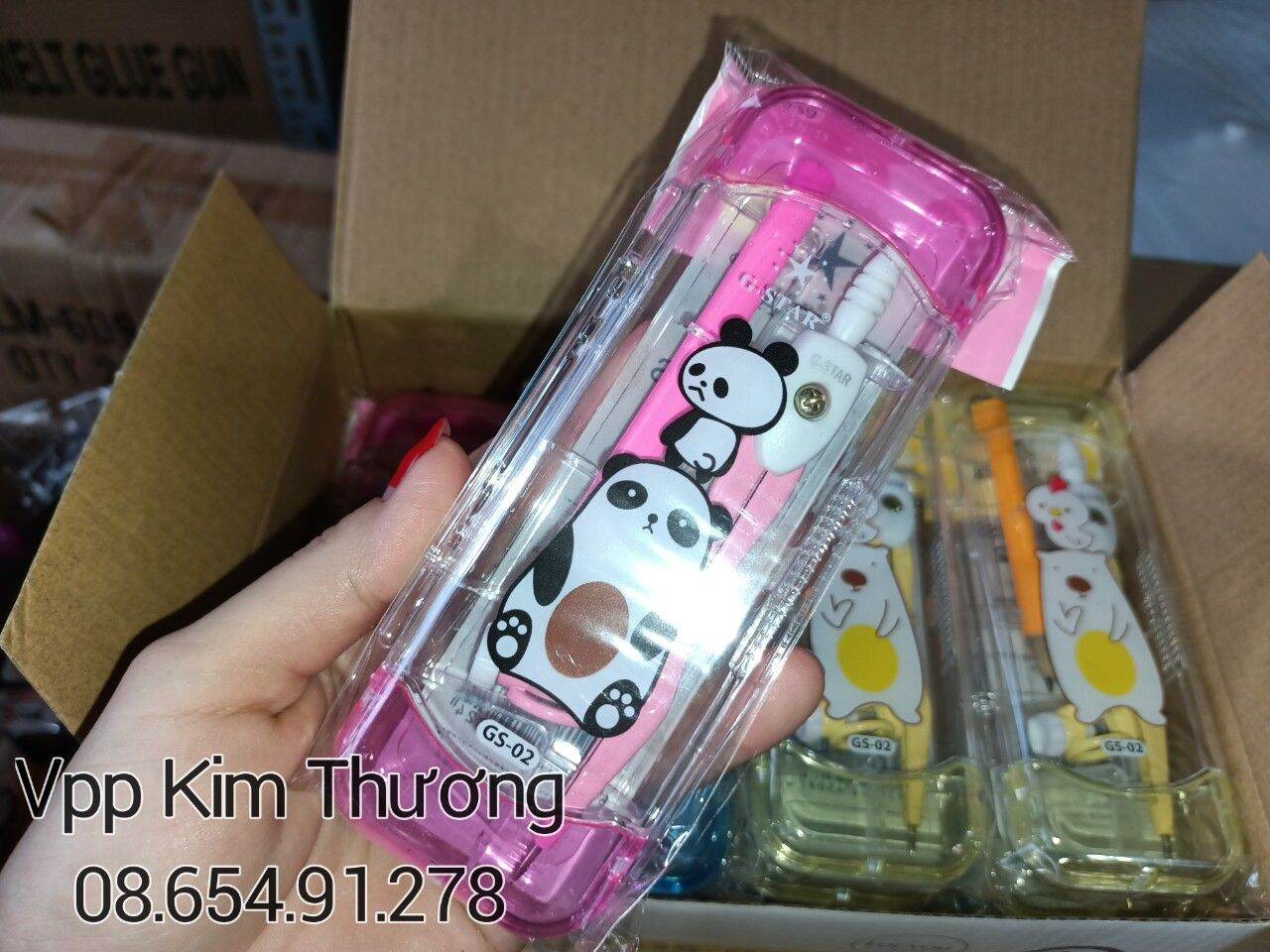 Compa chì gỗ Gstar xanh,hồng,vàng