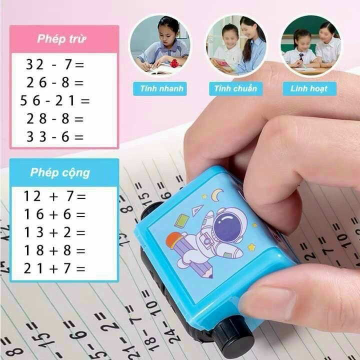 Con lăn tạo phép tính cộng trừ tự động cho học sinh vô cùng tiện lợi
