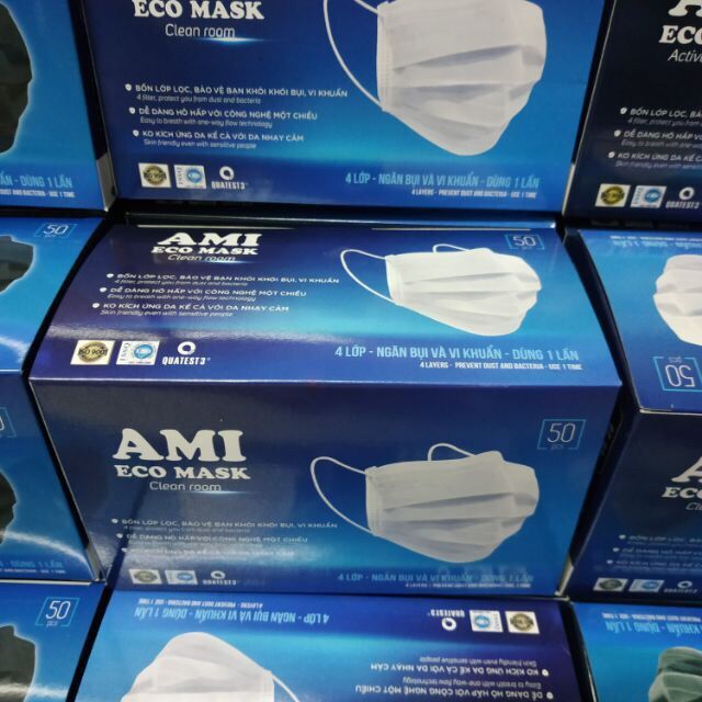 Khẩu trang y tế ami hộp 50 cái