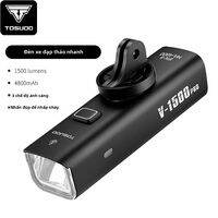 TOSUOD 1500 Lumens Đèn Trước Xe Đạp USB Sạc 4800MAh Chống Nước IPX6 Đèn Đi Xe Đạp Hợp Kim Nhôm Xe Đạp Phụ Kiện