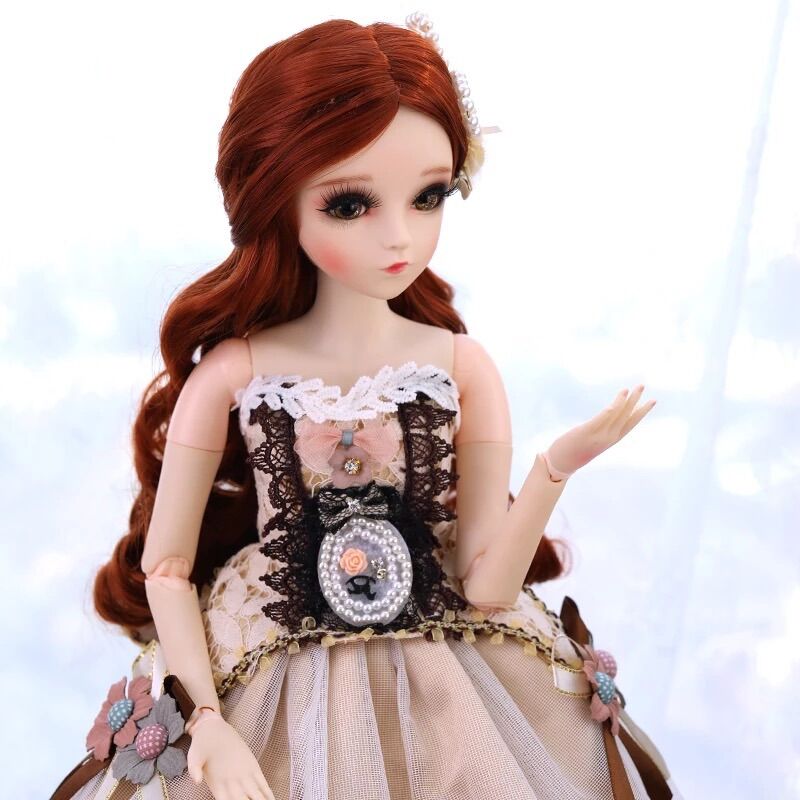 Búp bê công chúa 60cm doris fu thay được tóc + mắt - regina