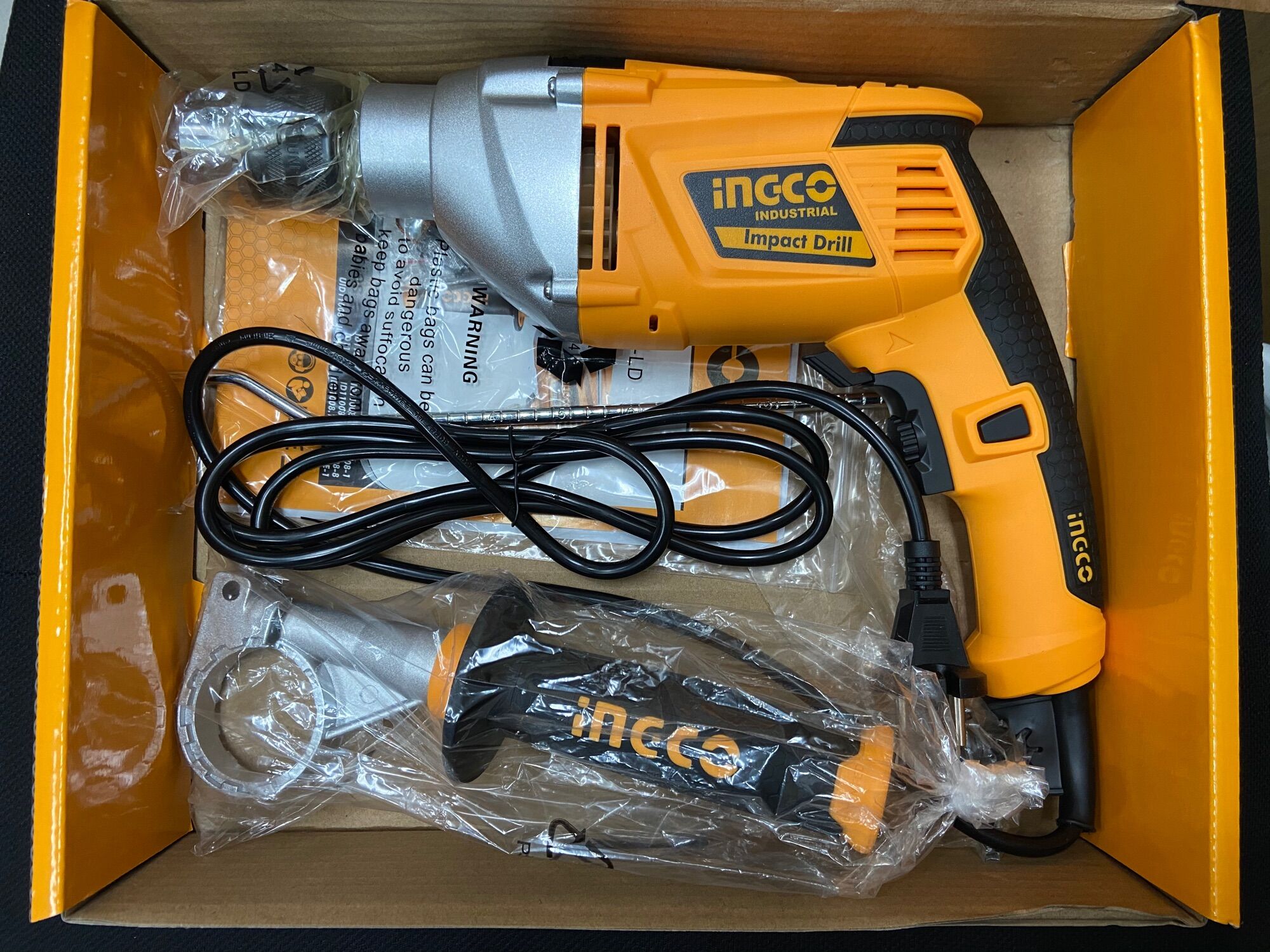 13mm máy khoan búa 1100w ingco id11008e