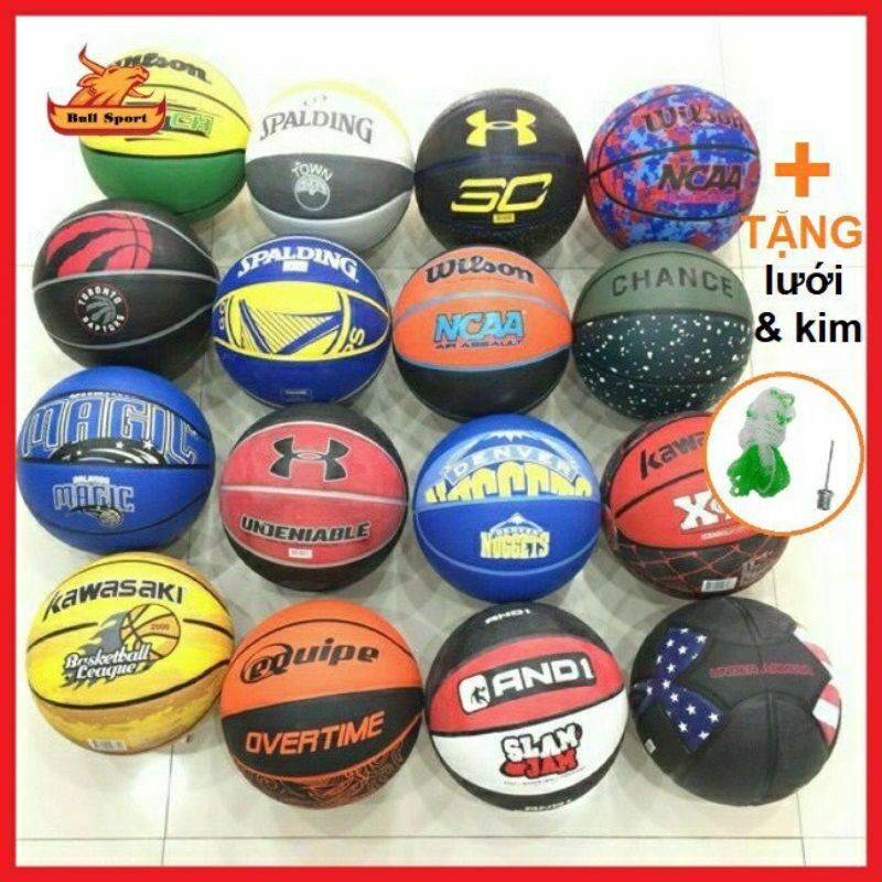 Combo khung bóng rổ 40cm kèm bóng rổ số 7 ( tặng lưới và kim bơm, ốc vít)