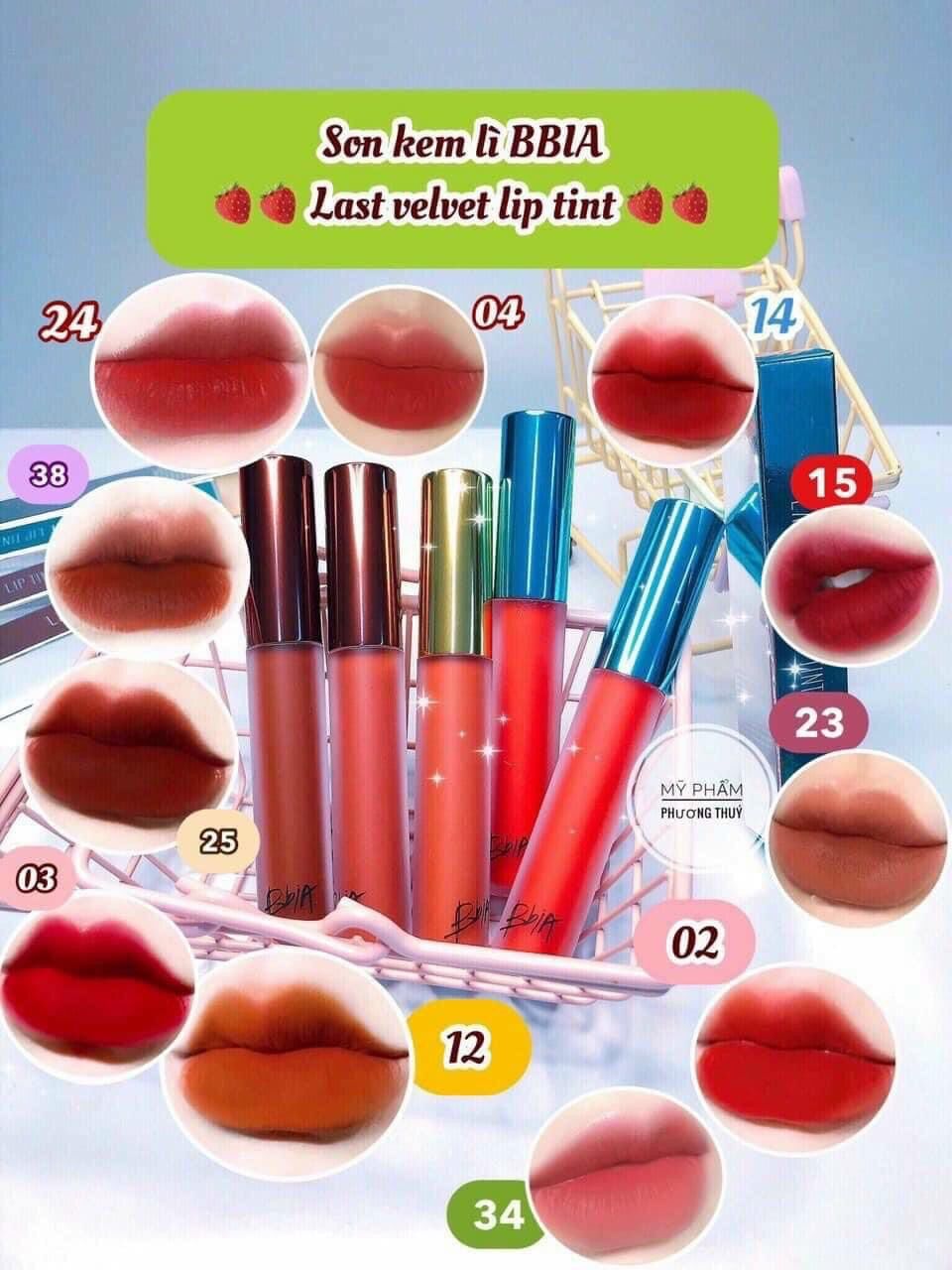 (Săn sale )Son Kem Lì BBIA Last Velvet Lip Tint Auth