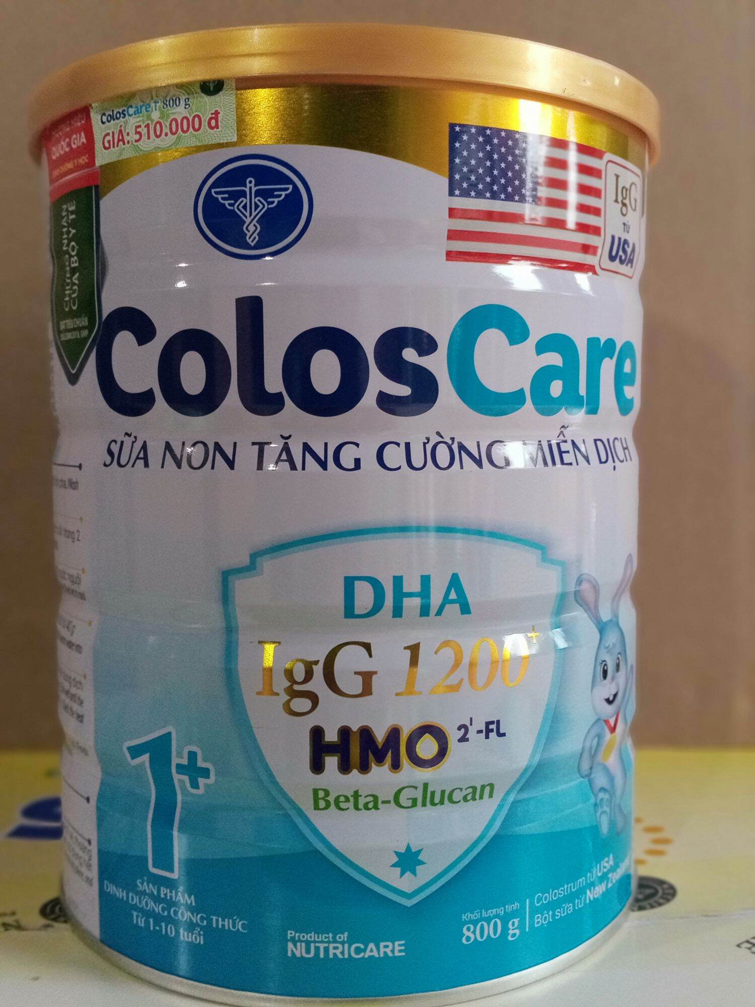 Sữa bột coloscare 1+800 g date 2025