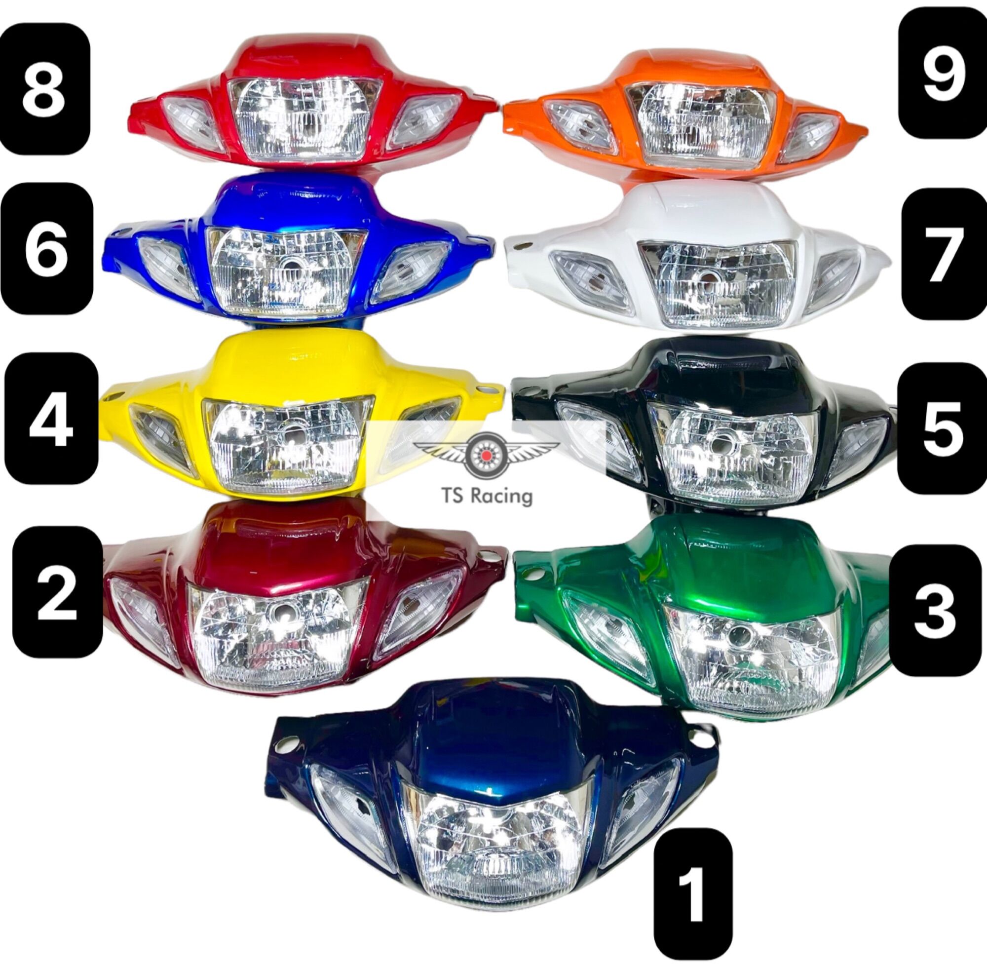 Bộ đầu đèn wave i (có luôn bợ cổ)