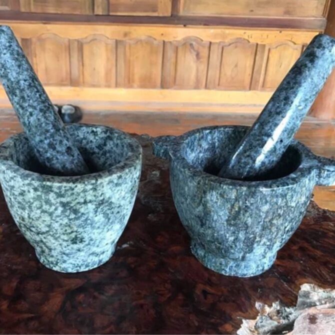 Cối đá cuội tự nhiên để giã bảo hành 1 năm