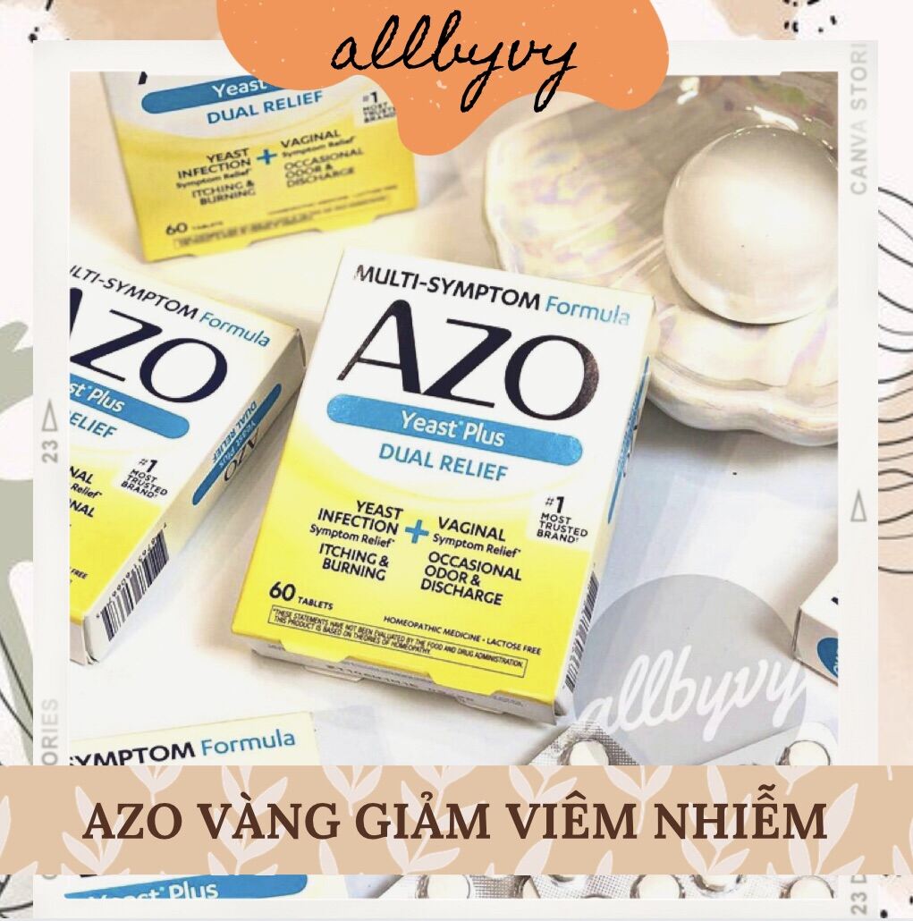 allbyvy | Azo Yeast Plus (dạng viên uống 60 viên)
