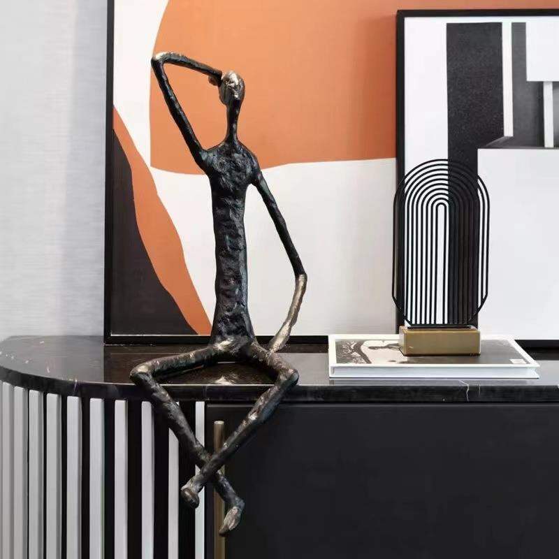 Abstract Minimalist Cast Iron Sculpture Decoration Giá 937,000 Đồng*Miễn phí vận chuyển