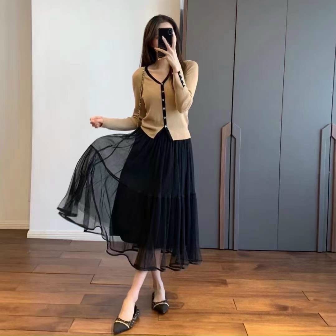 CHÂN VÁY XOÈ VON TƠ 2 LỚP